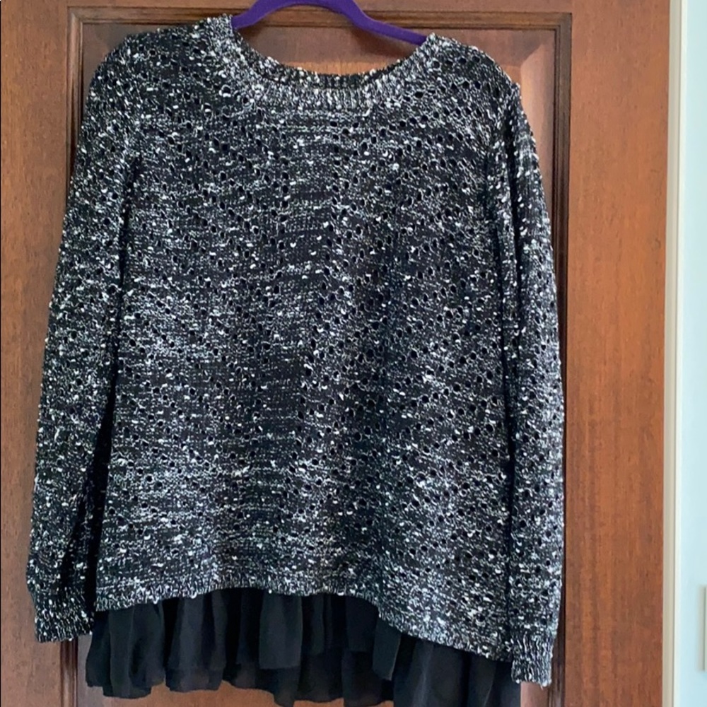 Black and white sweater